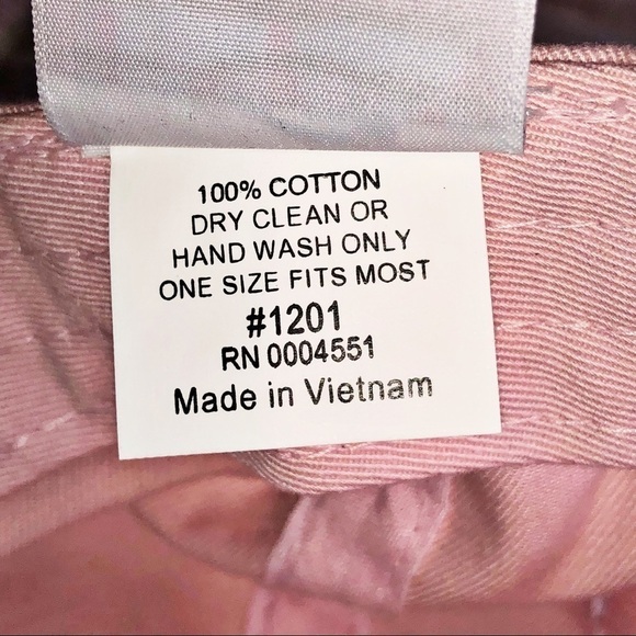 Lady Caps by Magic Headwear Adjustable Hat Pink with Rhinestones - Picture 6 of 6